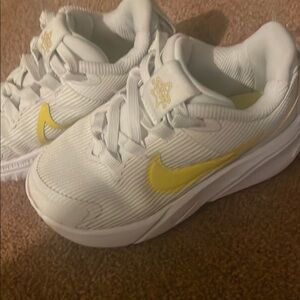 Nike White and Yellow Sneakers
